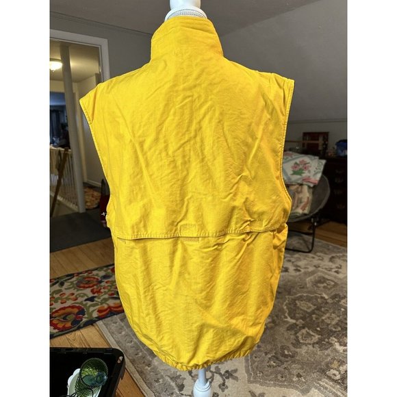 Port Authorities Men Charger Vest Black Yellow Reversible Zip Wind Water Res  M - Picture 2 of 10